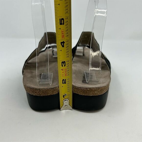 Munro Women's Slide Sandals Black Size 8.5 Toe Loop Stretch Straps Casual - Picture 7 of 12